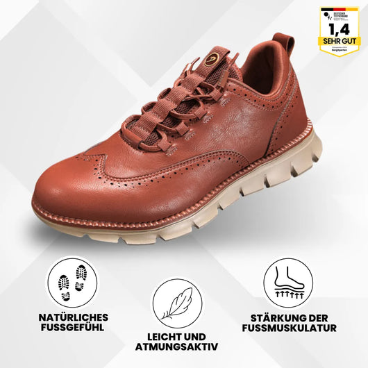 Portland - Ergonomischer & rutschfester Lederschuh zur Schmerzlinderung