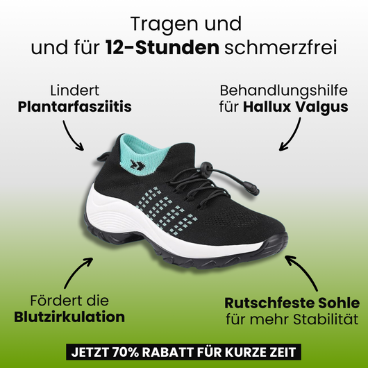 Orthofit - ergonomische schmerzlindernde Komfort-Schuhe für Damen - Sonderaktion 1+2 Gratis