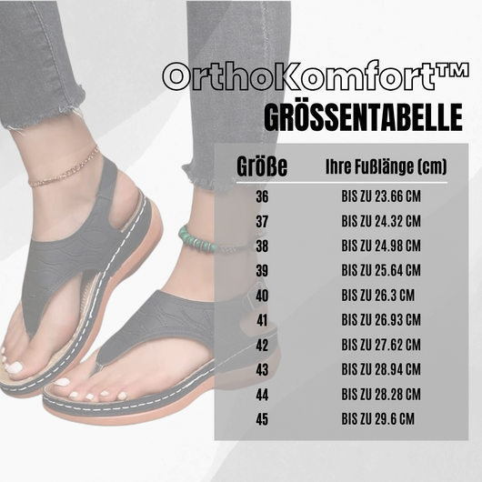 OrthoKomfort - ergonomische schmerzlindernde Komfort-Sandalen für Damen