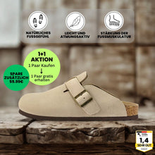 Lade das Bild in den Galerie-Viewer, VitalClogs - ergonomische &amp; rutschfeste Clogs - das Original - Sonderaktion 1+1 Gratis
