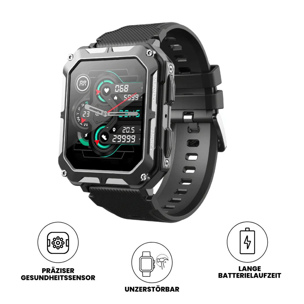 Safewatch™ - die unzerstörbare SEK Smartwatch mit bis zu 15 Tagen Akkulaufzeit