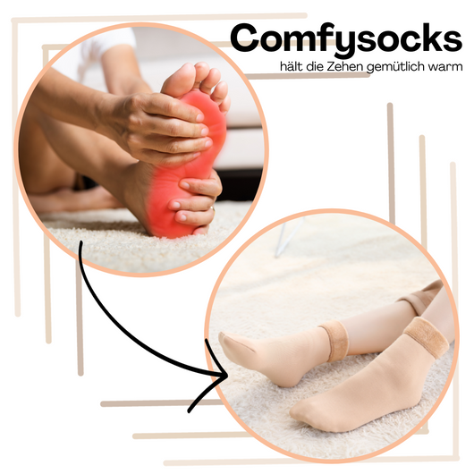 4er Set Comfysocks  Thermosocken - Unisex Einheitsgröße - für warme Fußmomente